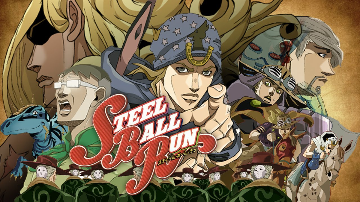 Читать джоджо 1. Джо Джо стил бол РАН. Джоджо часть 7 Steel Ball Run. Джайро Цеппели. Steel Ball Джо Джо.