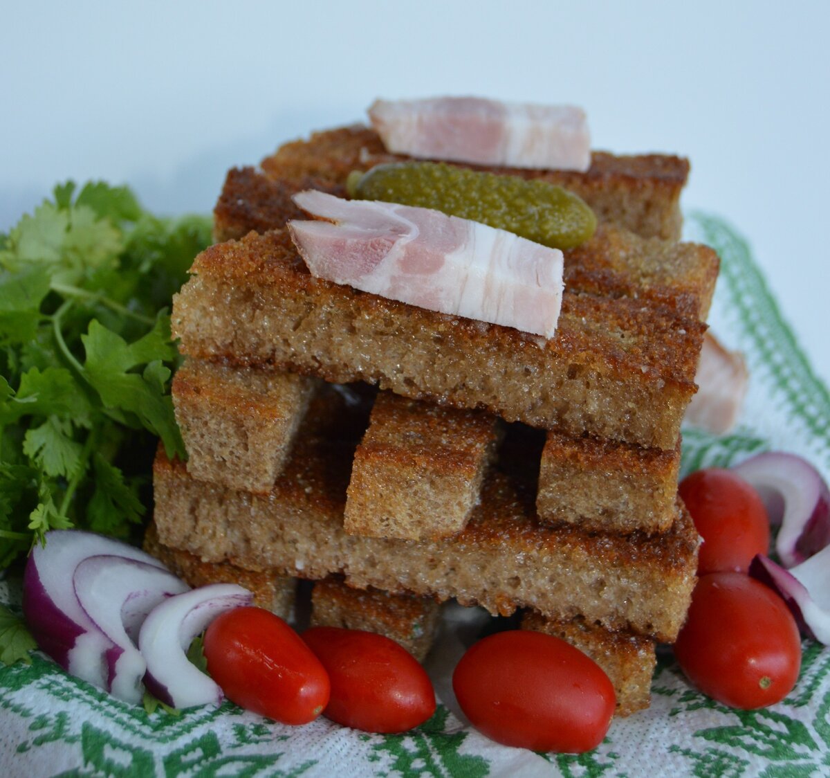 Чесночные палочки печеные