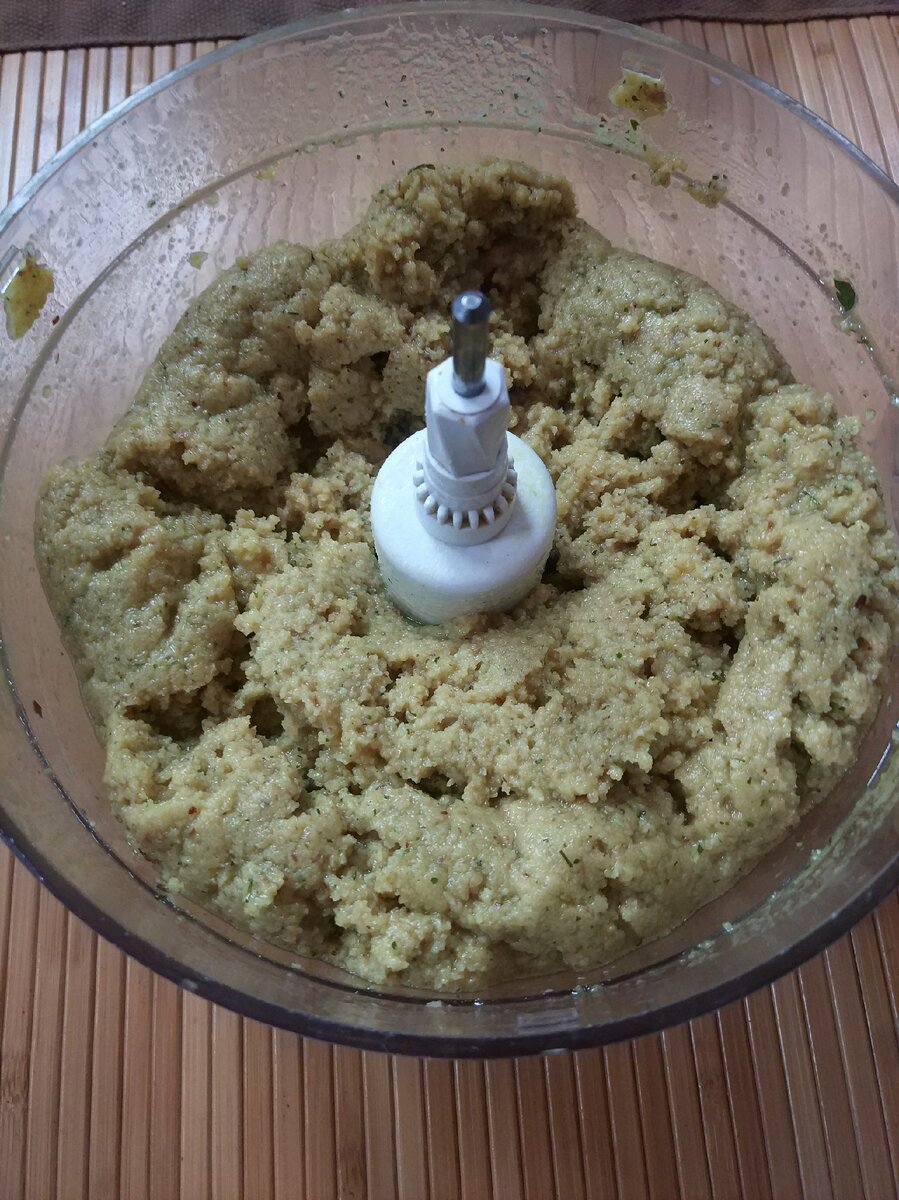 Блендерим примерно до такого кашеобразного состояния