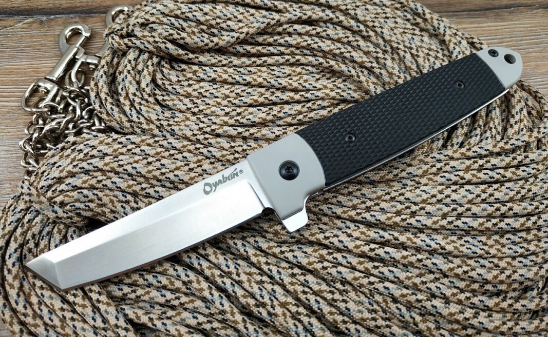 Складной нож Cold Steel 26T Oyabun, сталь 4034SS, рукоять TPR/GRN