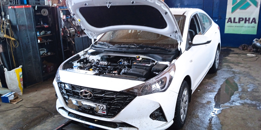 Хендай солярис 2022 года с пробегом 570 км на установке ГБО