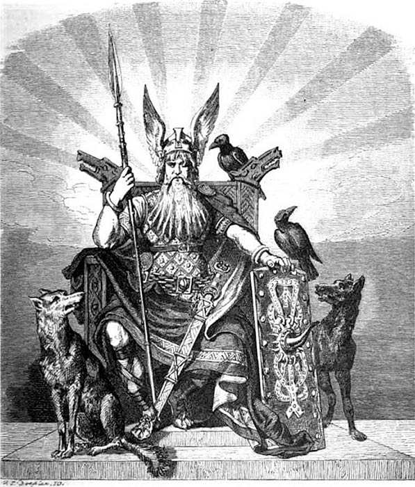 Один, всеотец скандинавских богов Карла Эмиля Доплера (1824-1905)