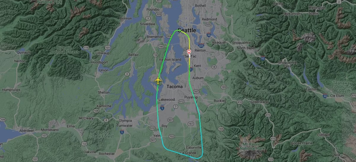 Рейс, о котором идет речь, был почти полным. Фото: FlightRadar24.com