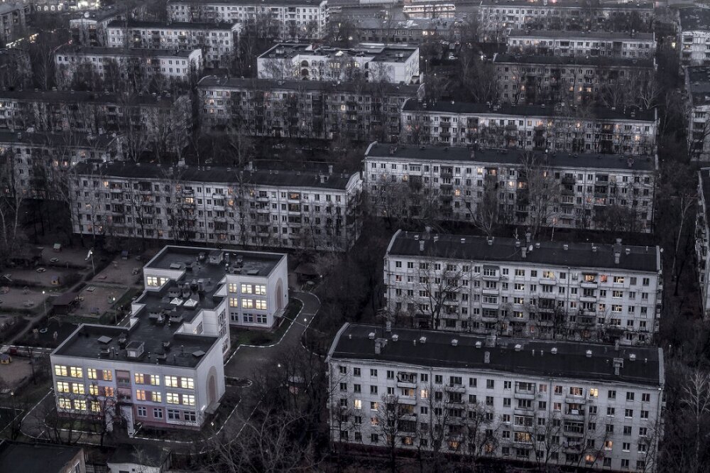 Квартал "хрущевок". Источник: kartinkin.net