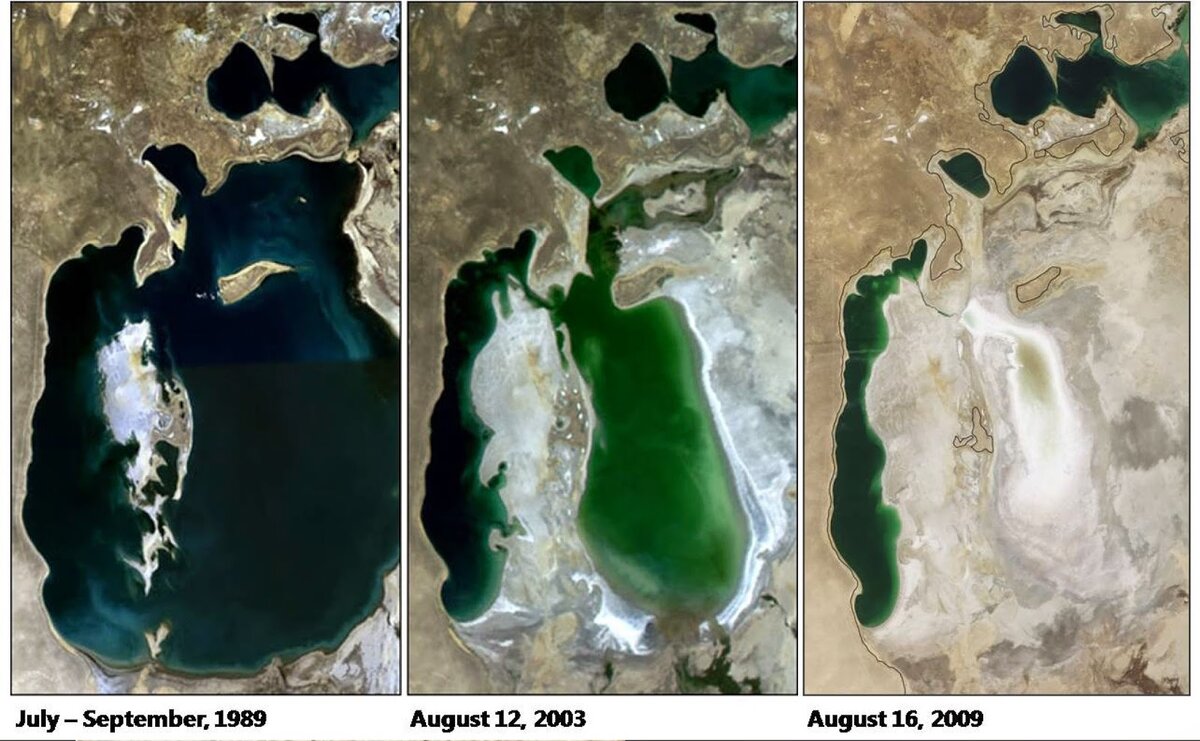 Когда высохло аральское море фото до и после