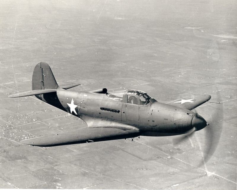 Американский истребитель " Белл П-39 - Айркобра", 1941 год. фото из ria.ru