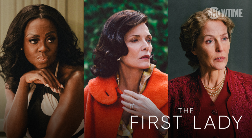 Виола Дэвис, Мишель Пфайффер и Джиллиан Андерсон в «Первой леди»