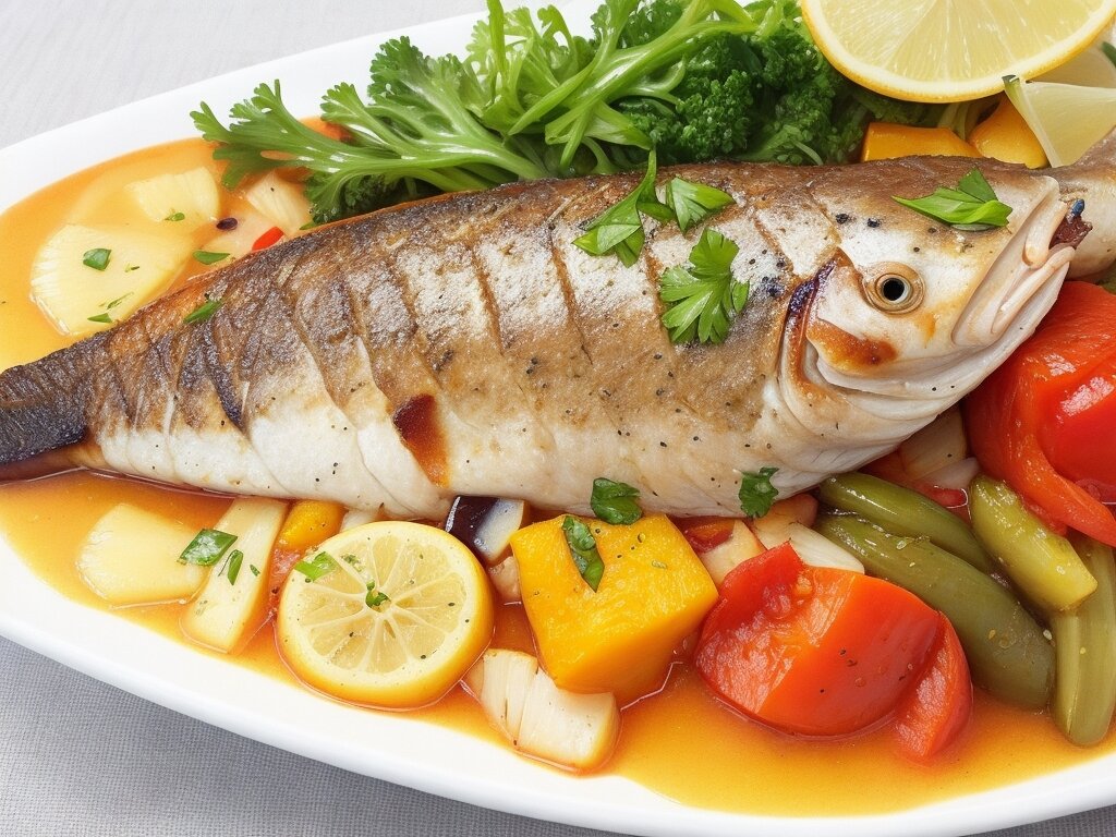 Вы уже устали от однообразных обедов и мечтаете приготовить что-то особенное для своих близких? Предлагаем вам рецепт ароматной запеченной рыбы с хрустящими овощами!