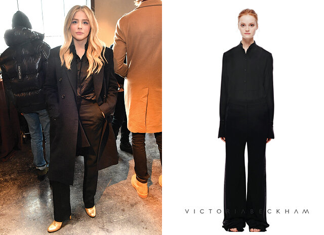 Хлоя Морец в костюме модного дома Victoria Beckham