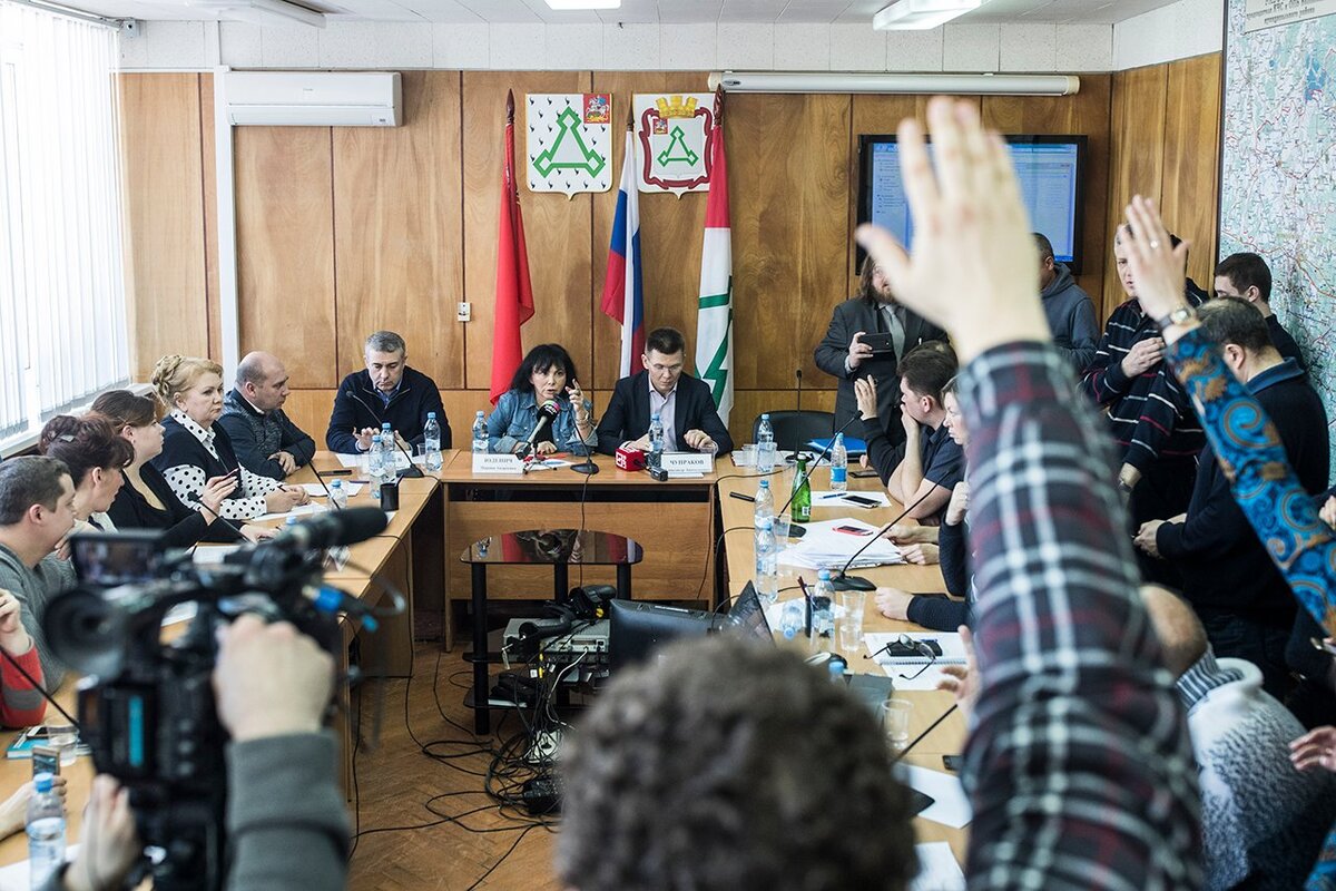 Встреча чиновников и акционеров «Ядрово» с жителями Волоколамского района, 24 марта 2018