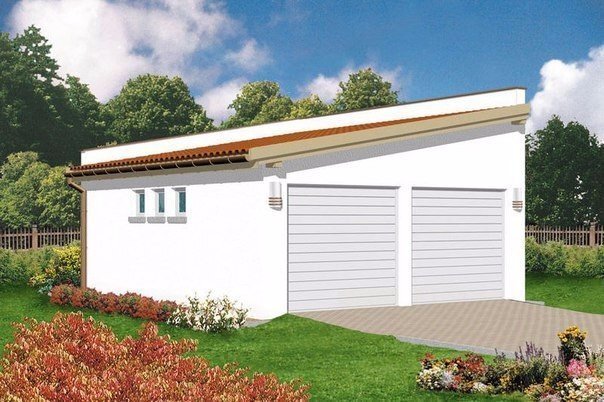 Как сделать односкатную крышу гаража