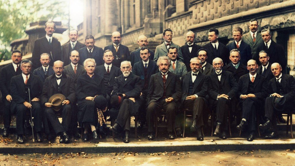 Фотография с V Сольвеевского конгресса 1927 год