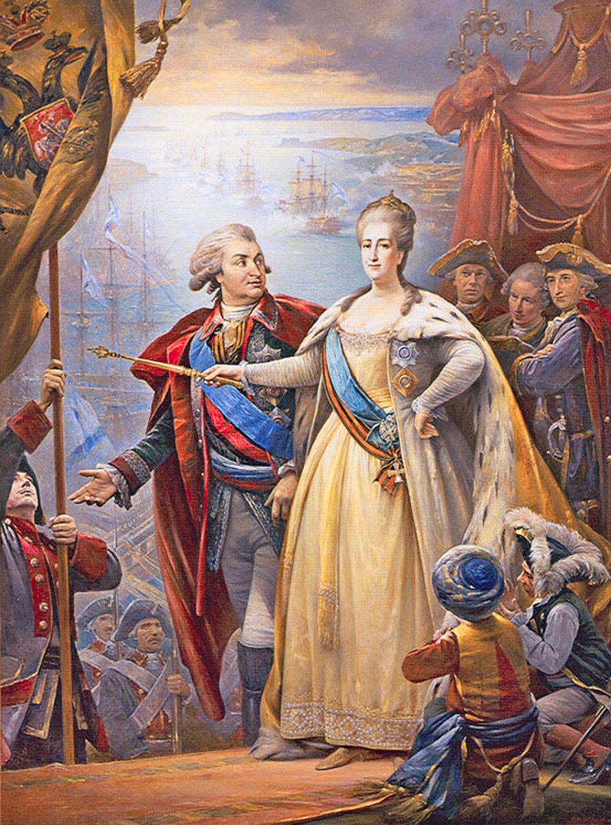 Картина художника Василия Нестеренко «Триумф Екатерины»