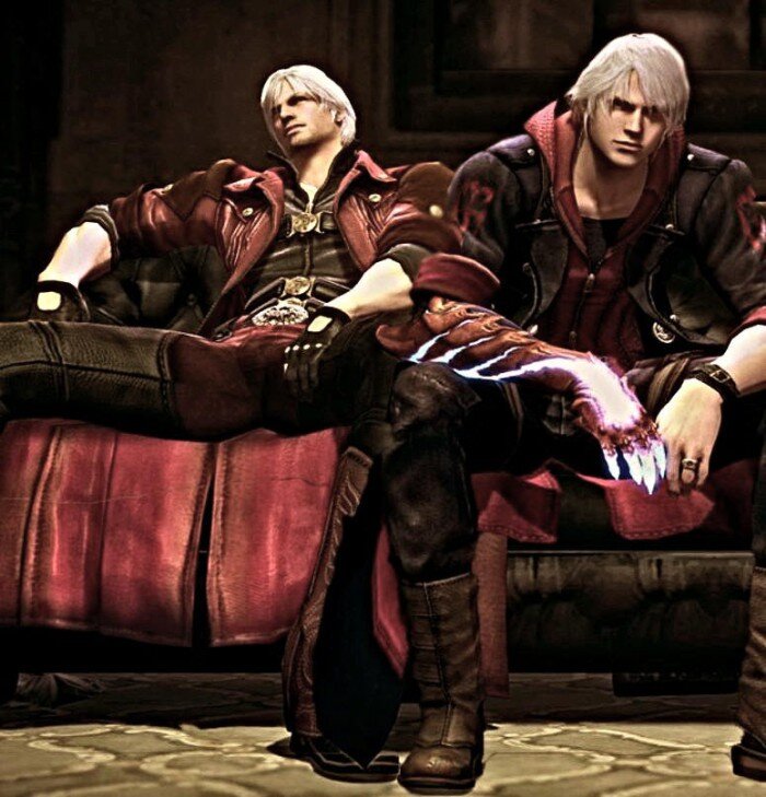 Combat cry. Данте и Неро. Devil May Cry Данте и Неро. Вергилий Данте Неро DMC 4. Неро с Данте девил май край 4