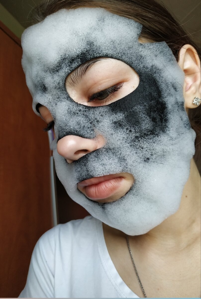 Nohj маска для лица пузырьковая очищающая фото