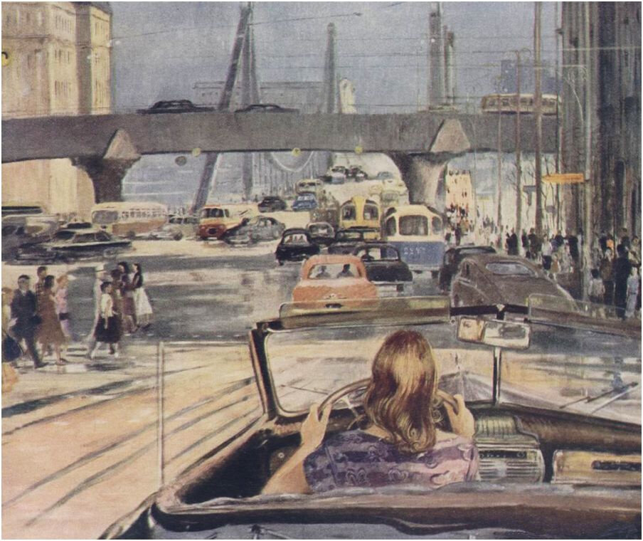 Юрий Пименов, "Москва 1960 года", 1960 год.