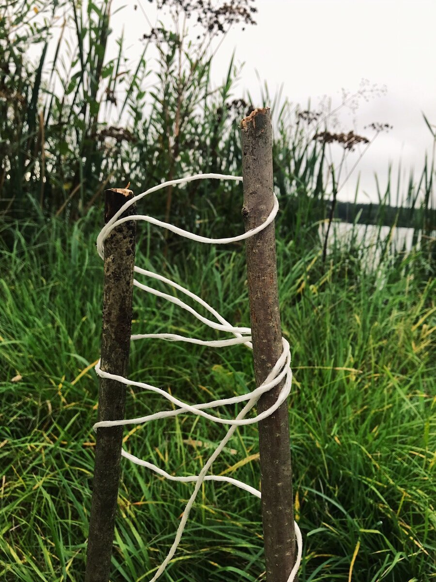 Самодельные маркерные колышки.