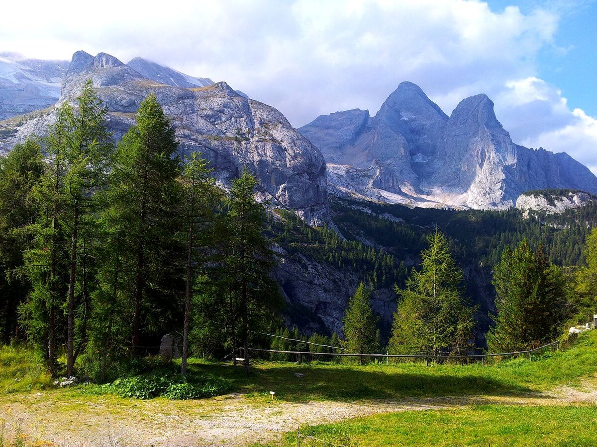 Прекрасные альпийские пейзажи.