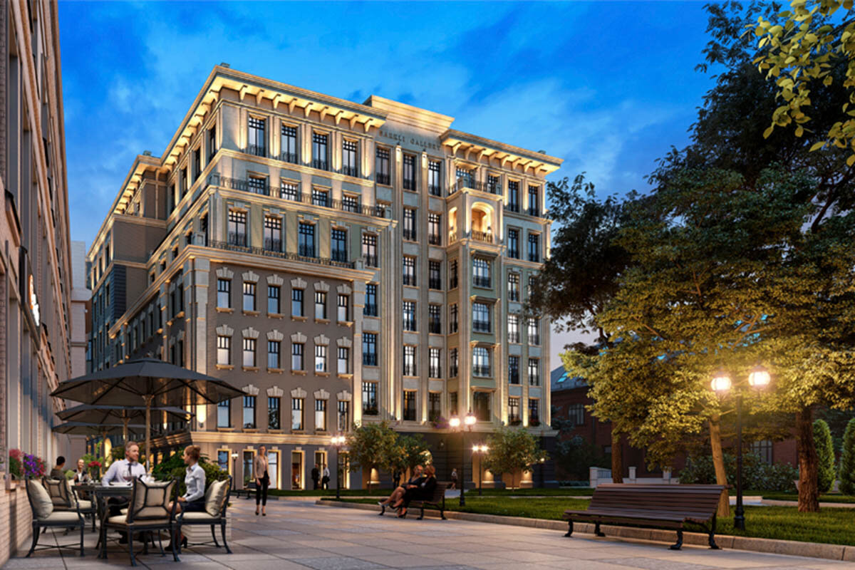 Вид со стороны метро Третьяковская (визуализация из презентации Barkli Gallery)