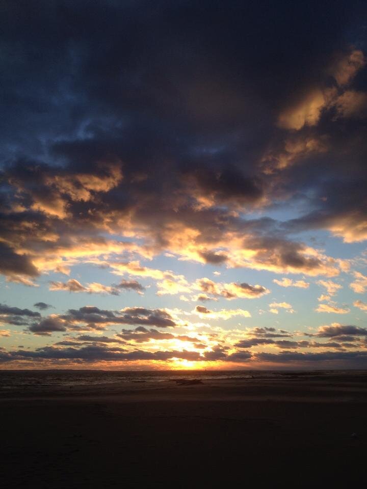 Закат на Брайтон бич.