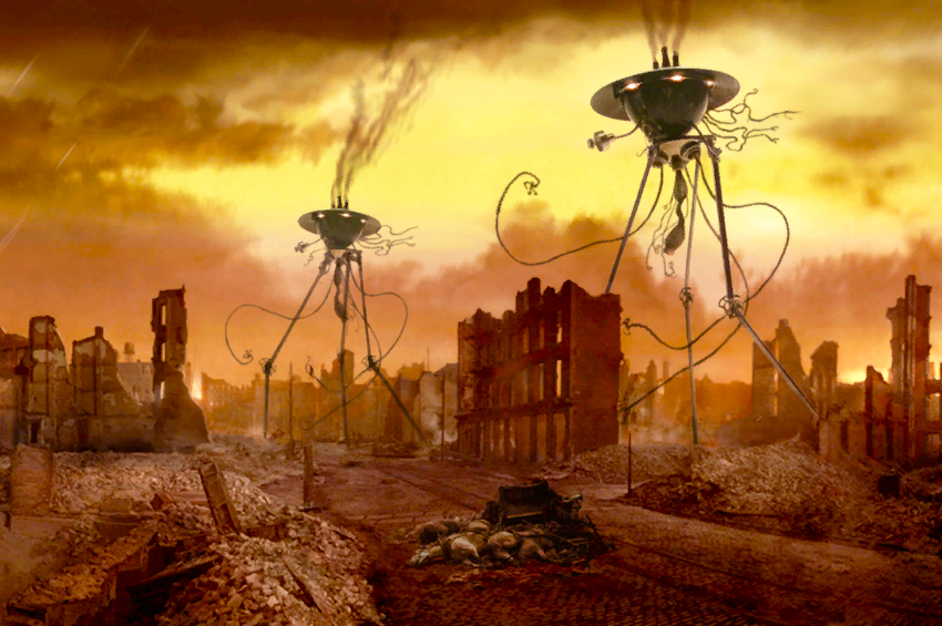 Иллюстрация к роману Герберта Уэллса "Война миров"