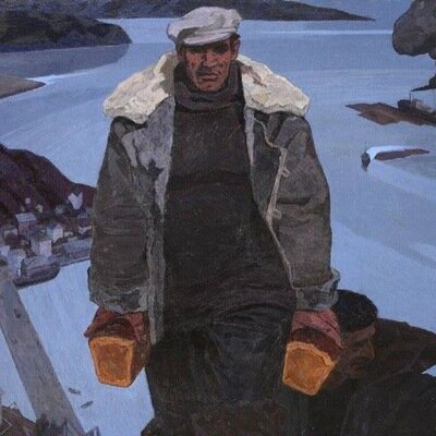 Рассказ // На илл.: Художник Виктор Попков. Строители Братска