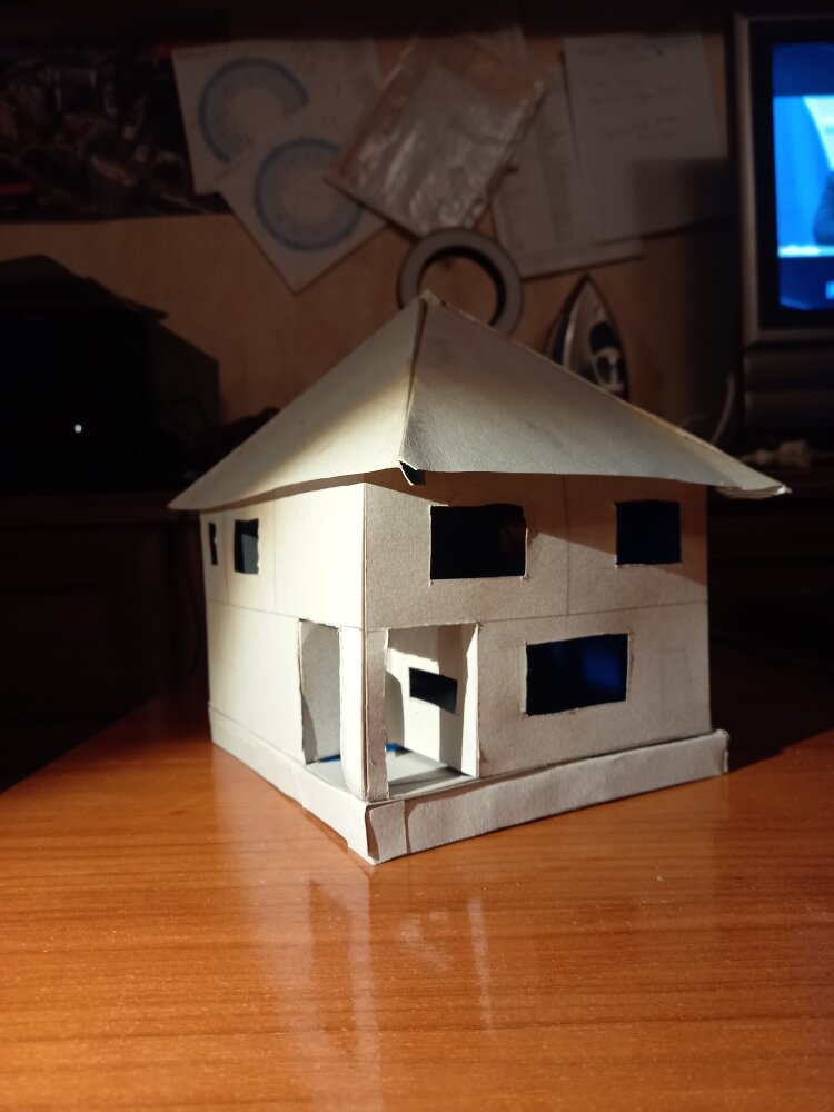 макет дома из пенокартона. макет дома. макет дома. домик из бумаги. многоэтажный дом из картона.