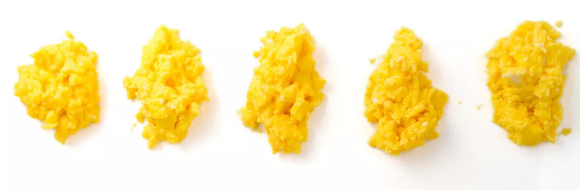 Результаты нашего теста на предварительное засоление яиц, при этом наибольшая продолжительность слева и постепенно сокращающаяся продолжительность перемещения справа. Предварительный посол практически не имел никакого значения; во всяком случае, он давал более влажные и нежные яйца.