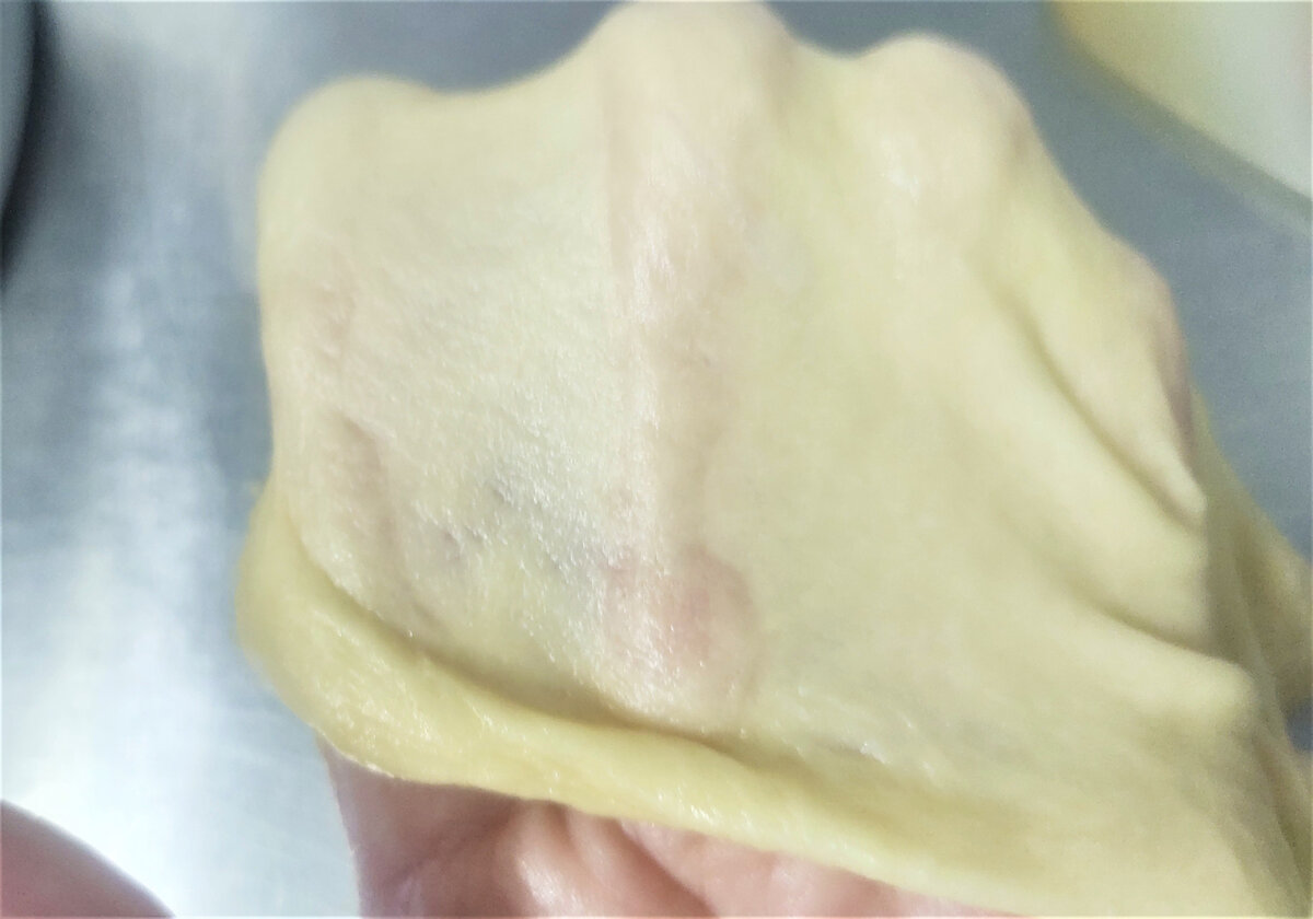 Нет хорошего  источника света, потому видно плохо, прозрачность можно заметить по просвечивающим пальцам