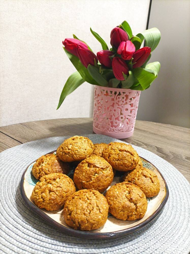 Тортик без выпечки из овсяного печенья ☕🍪