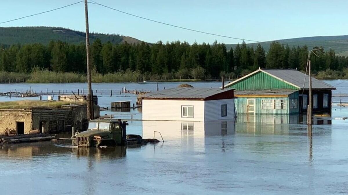    Подтопленное село Боронук в Якутии© РИА Новости / Пресс-служба Восточного межрегионального СУТ СК России