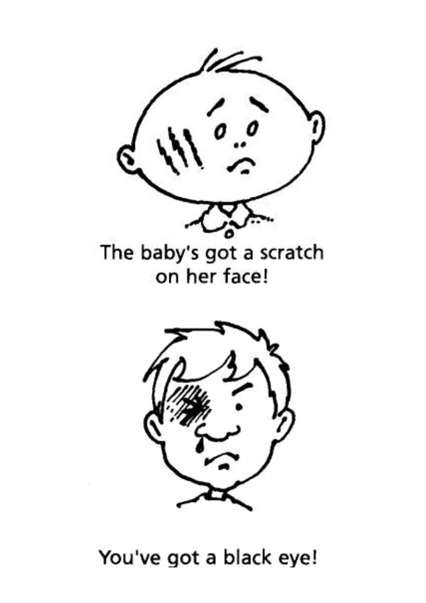 Communicative grammar_ Present Perfect Continuous_cards_what's happened_1