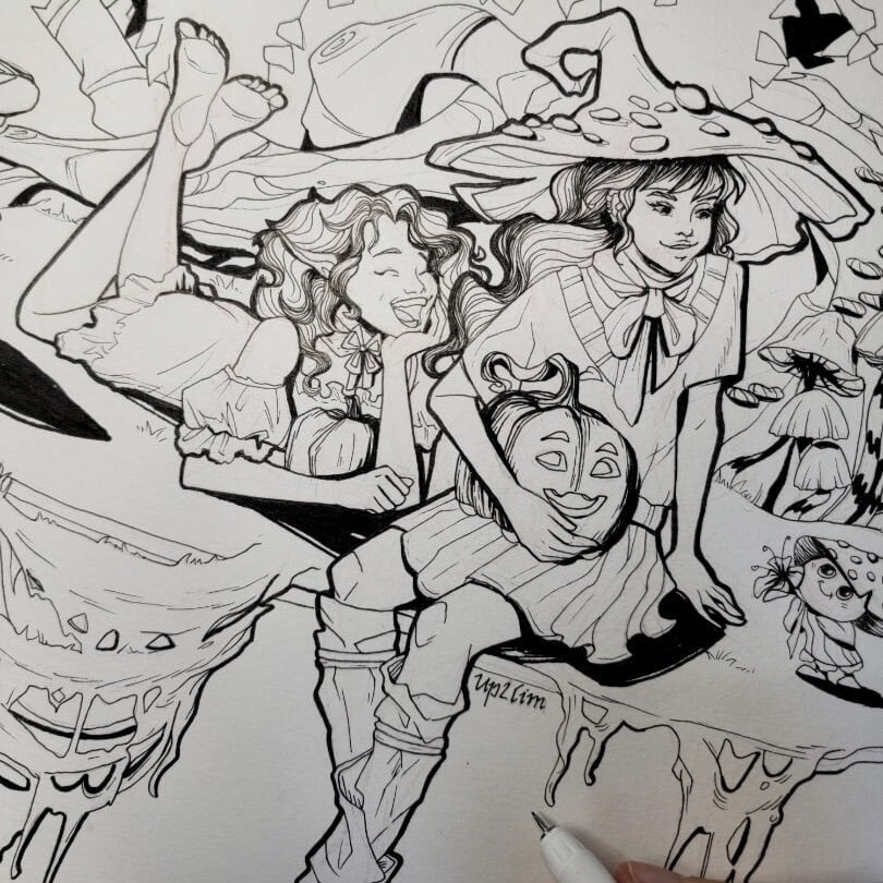 Кусочек моей иллюстрации для Ohuhu