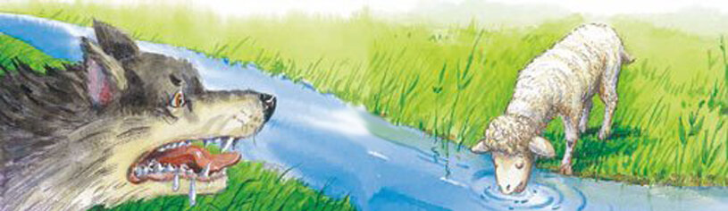 Волк и ягненок. Картинка к басне волк и ягненок. Раскраска к басне волк и ягненок. Волк и ягненок рисунок. Волк и ягненок нарисовать легко.