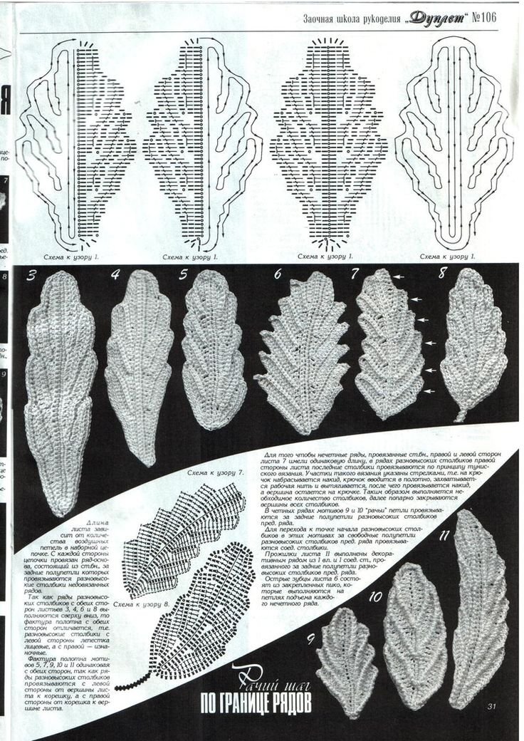 Схемы и описания листочков. Дуплет листики крючком схема. Дуплет ирландское кружево рельефные листья. Дуплет листики ирландское кружево крючком схемы вязания. Листики крючком со схемами рельефные.