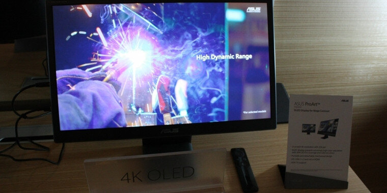 Первые дисплеи основанные на OLED матрице.