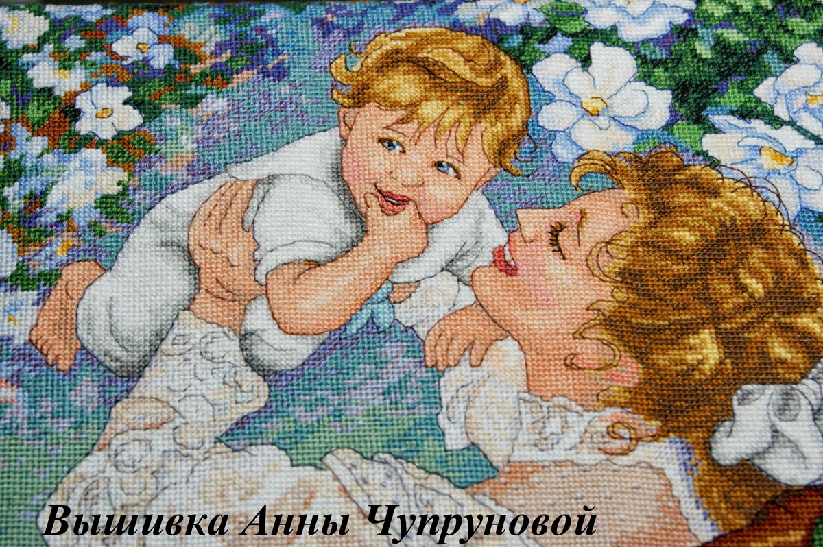 Схема вышивки «мама и малыш» (№1317732) - Вышивка крестом