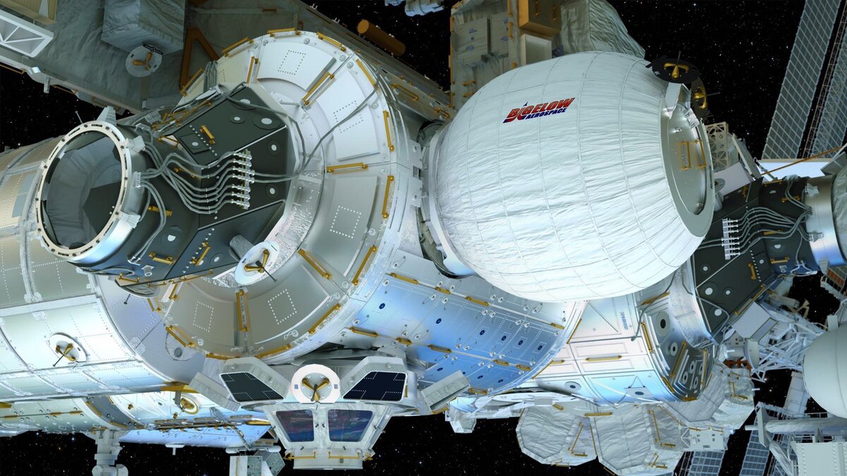 Надувной жилой отсек BEAM, пристыкованный к Tranquility (Спокойствие) в 2016 году.