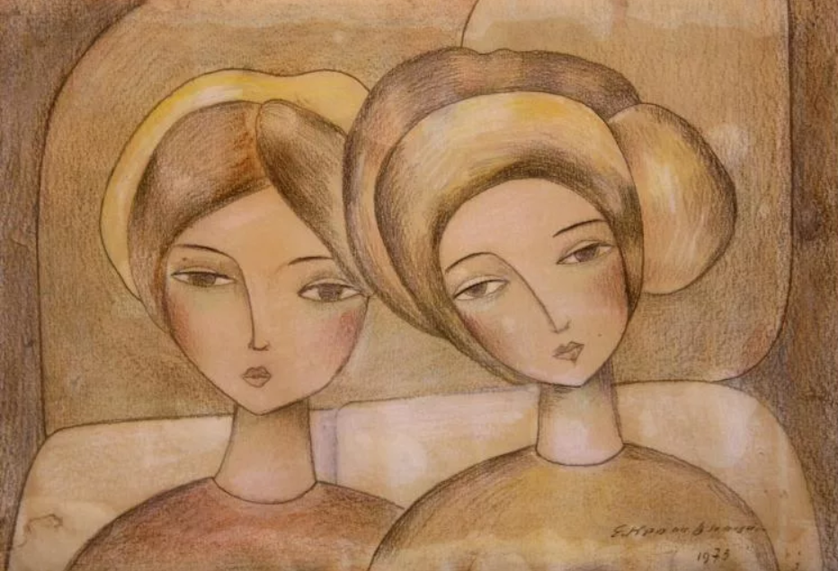 Кропивницкий  очень любил рисовать женщин