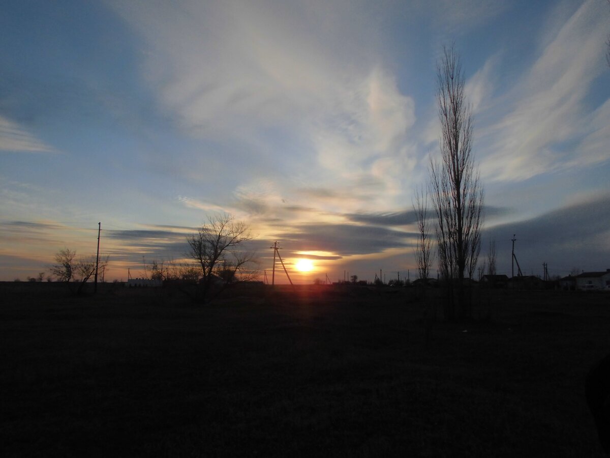 Красивый закат. Фото автора