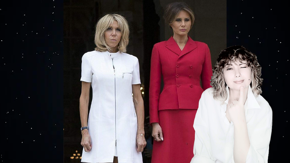 Первая леди Франции - Брижит Макрон и Первая леди США - Мелания Трамп