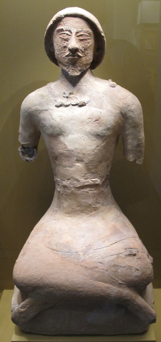 Статуя мужчины, район Кой-Крылган-Кала, первые века до н.э., Хорезм, Эрмитаж