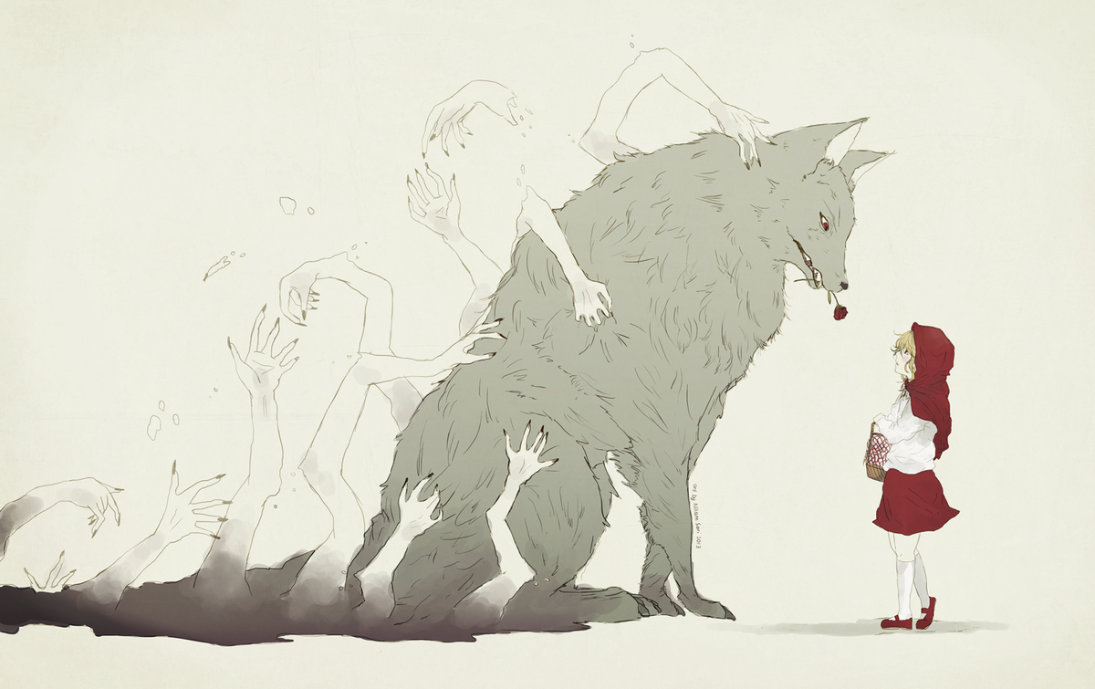 Главное в дрессировке волка - накормить его досыта