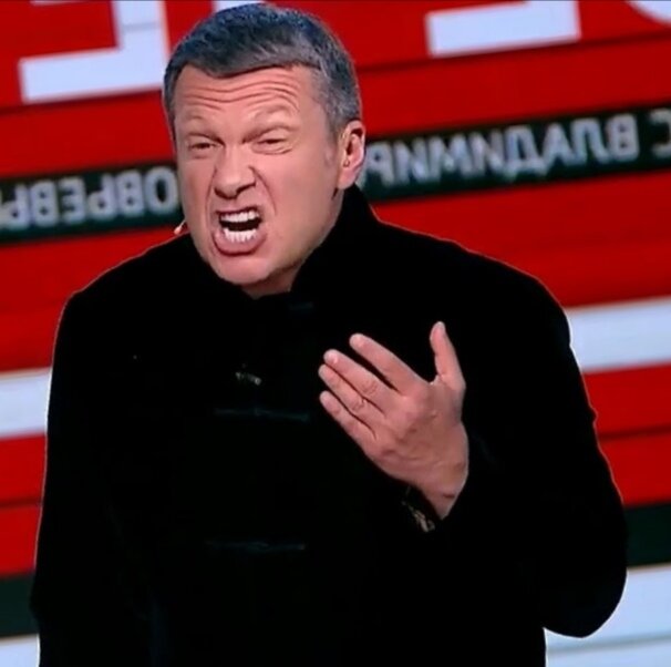 Соловьёв опять доказывает какой он патриот. 