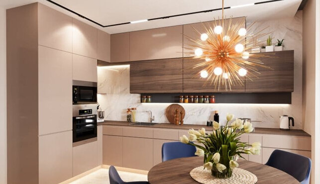 Интересно, что при правильном подходе этот тон может стать как самодостаточным акцентом, так и универсальным фоном.