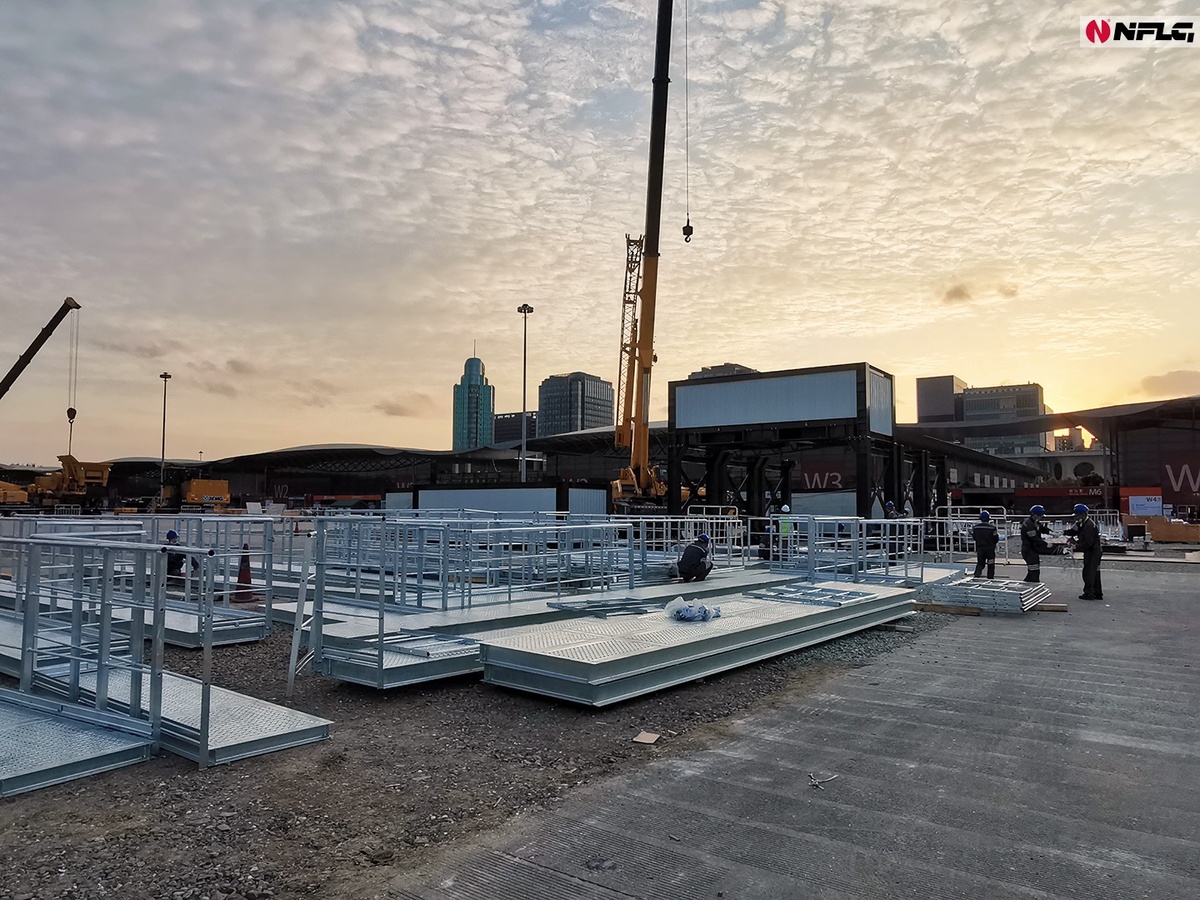 Подготовка стенда NFLG на Bauma China 2020