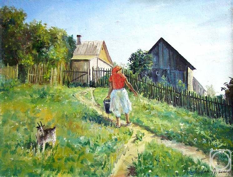 "Лето в деревне" Картина Аврина Александра. В свободном доступе в интернете