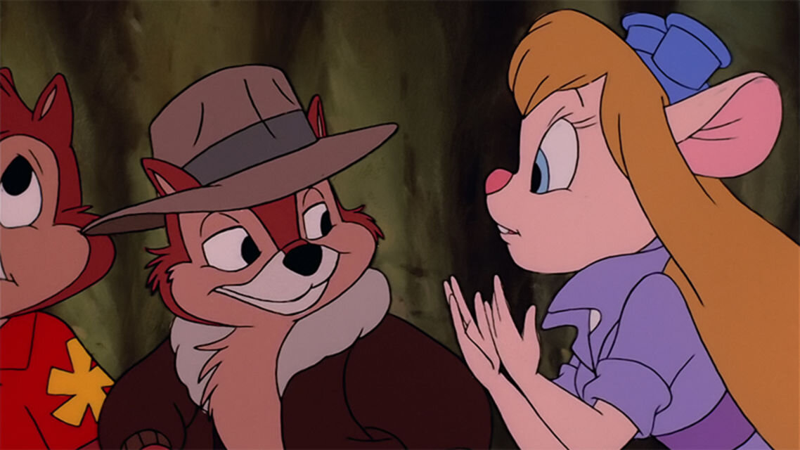 Чип, Дейл и Гаечка (кадр из мультфильма "Чип и Дейл спешат на помощь") 