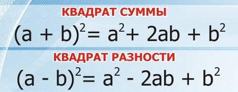 "Правило сокращенного умножения" (Яндекс.Картитнки)