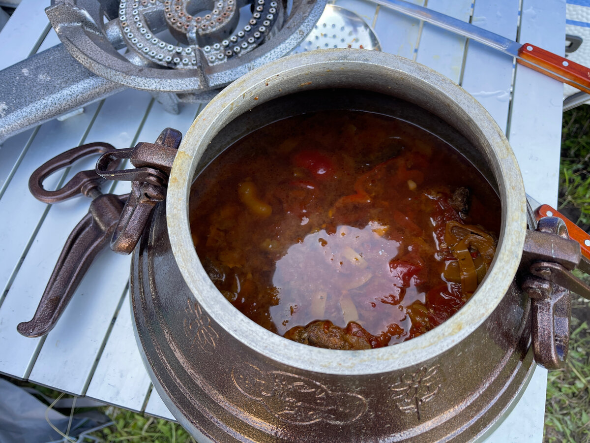 Мясное рагу из Афганского казана